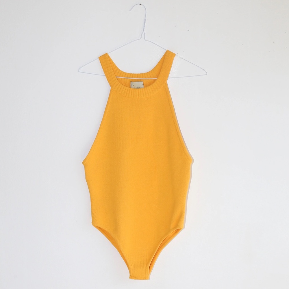 BRAND NEW GIU GIU SCUBA-KNIT SOLAR SWIMSUIT IN UOVO SAMPLE SIZE SMALL